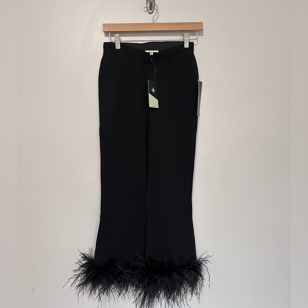 TUCKERNUCK Black Feather Compression Knit Ashford Pants NEW - Picture 8 of 13